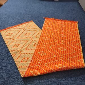 Handmade Multicolor Table Bed Console Dresser Runner Embroidery Geometric Linens